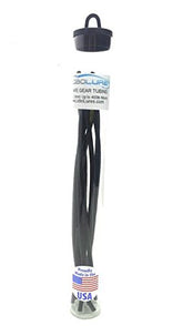 Lobo Lures Black Ultra Flexible 2.4mm rigging chafe guard protects lines up to 400lb.