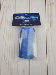 Lobo Lures blue rigging floss on spool, versatile for lures and bait rigs