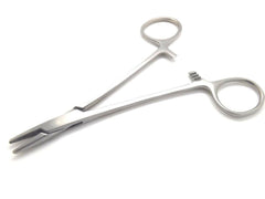 Locking pliers for stud ball earring holder – 14 cm, side view