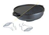 Lodge Cook-It-All 14-inch grill-griddle providing versatile searing and griddling surface.