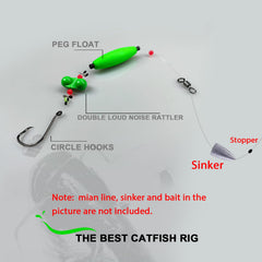 EVA peg floats and bobber stoppers for catfish rigs