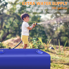 LOFTANK 105-gallon water storage highlights large capacity for garden irrigation and emergency reserves