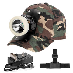 Lokilo headlamp under helmet wide beam for hands-free underground work.
