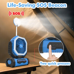 Lollyes remote-controlled fan lets you adjust airflow from up to fifteen feet away.