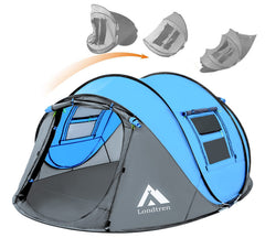 Londtren pop-up tent easy-setup demonstrates quick, stress-free setup on campsite.