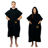 Long Beach Surf Co surf poncho hooded towel—quick-dry after-surf change robe