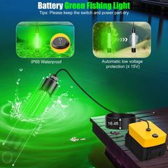 16.8 ft waterproof cable for extended reach