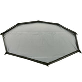 Longeek octagon picnic blanket folded for compact carrying and portability.
