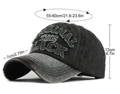 LONGTEN Denim trucker cap embroidery detail adds unique flair