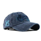 LONGTEN vintage baseball cap front view blue for stylish outdoor wear