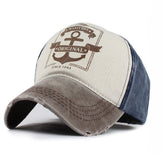 LONGTEN Vintage denim cap with frayed edge for casual sun protection outdoors.