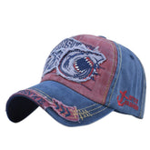Longten vintage denim cap with frayed edge for stylish sun protection.