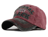 LONGTEN vintage washed denim cap with embroidery for outdoor style