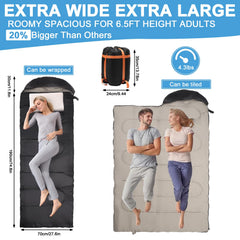 Longzhuo heated sleeping bag with heat zones for shoulders, back, hips, and feet.