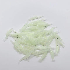 Lonkiktik glow shrimp lure highlights glow and shrimp shape