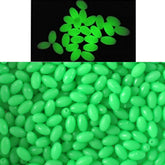 Lonkiktik 3x4mm green luminous oval beads glow at night to attract fish