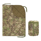 LOOGU camo blanket waterproof poncho liner keeps you dry during unexpected rain while camping.