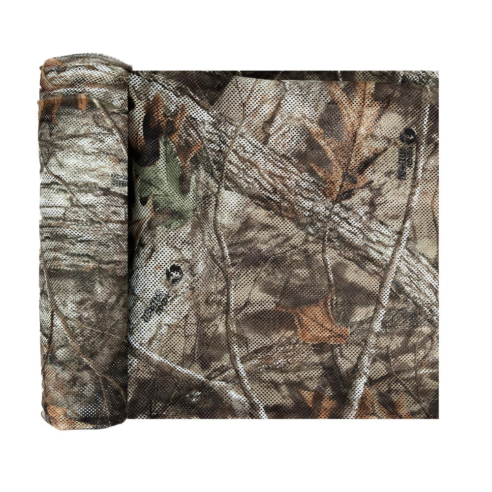 LOOGU camo netting 300D mesh closeup showing lightweight concealment