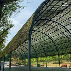 LOOGU camo netting edge-binding-closeup shows durable border for rugged use.