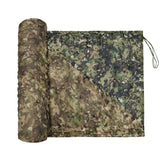 LOOGU camo netting foliage close-up shows 3-D leaves for realistic concealment in the field.