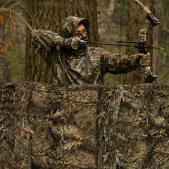 LOOGU camo netting grass shadow veil creates natural backdrop for stealth setups.