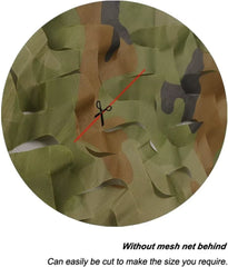 LOOGU camo netting sunshade setup showing discreet shading and visibility