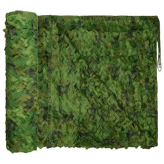 LOOGU camo netting woodland pattern enables natural concealment in outdoor settings.