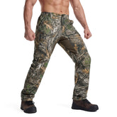 LOOGU men's camo hunting pants with six pockets for organized field gear