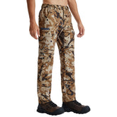LOOGU men's camo hunting pants front view; durable all-day field wear.
