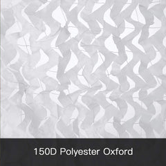 LOOGU snow camo netting sunshade setup for outdoor shelter and privacy
