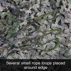 LOOGU Woodland Digital Camo Netting sunshade usage provides lightweight shade and weather protection