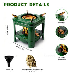LOOMINGSX kerosene stove supports diesel fuel for flexible off-grid cooking