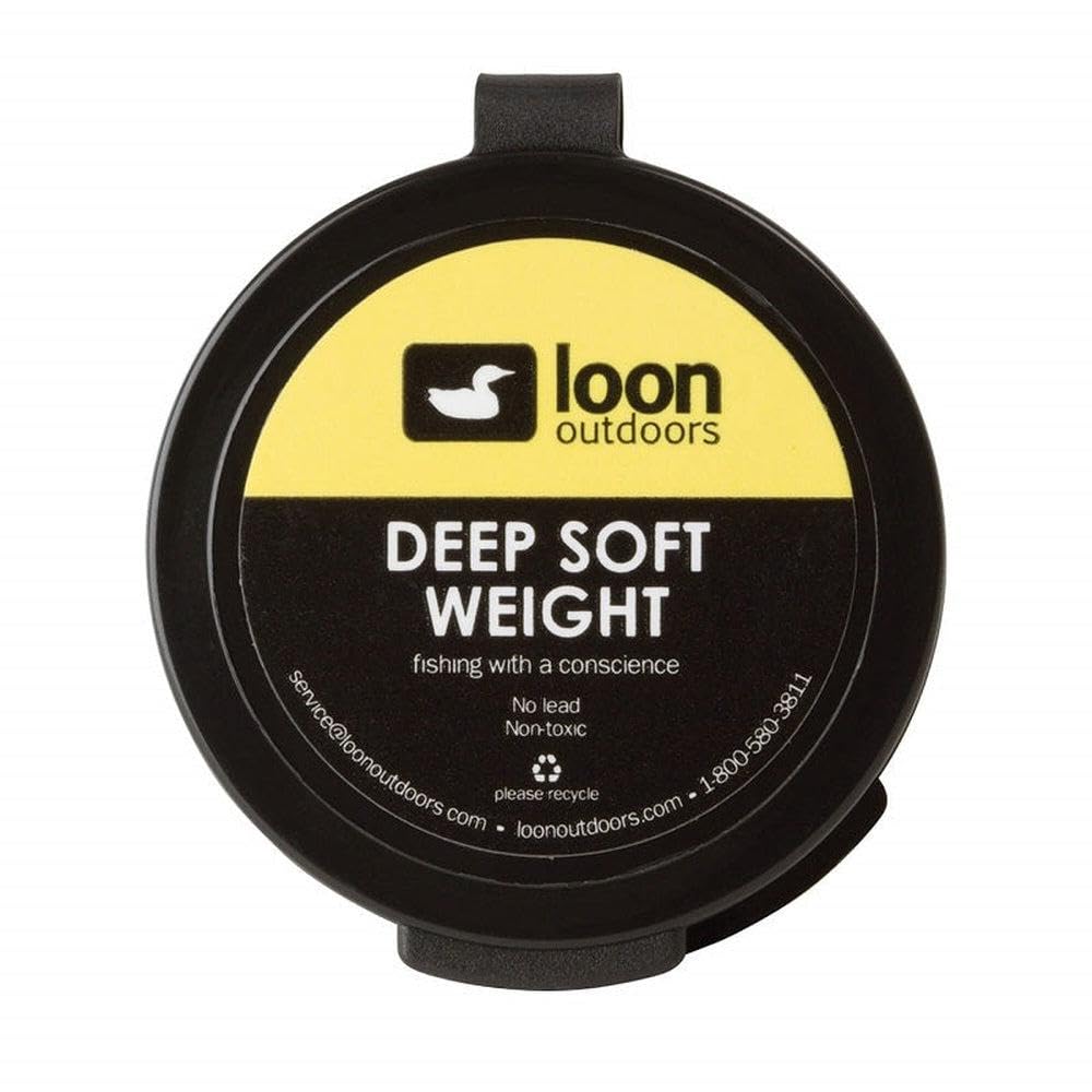 Loon Outdoors Deep Soft Weight Putty front view – charcoal tungsten weight