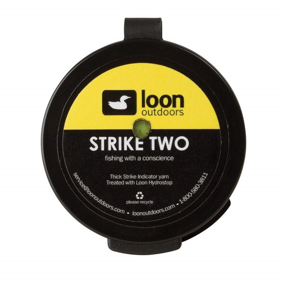 Loon Strike 2 Yellow indicator on water for high visibility and subtle take detection.