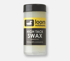 Loon Swax High Tack Dubbing Wax jar for secure dubbing prep.