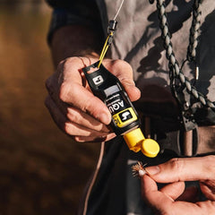 Loon Up and Down Kit floating bottle showcases buoyant performance in currents.