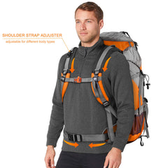 Loowoko backpack shoulder straps closeup emphasizes padding for shoulder relief.