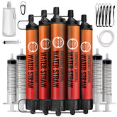 Lormandy emergency water filter straw in use for safe drinking on hikes