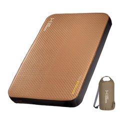 LOSTHORIZON air-foam mattress queen setup offers sturdy support for restful outdoor sleep