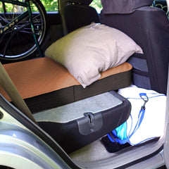 LOSTHORIZON air foam mattress side-profile reveals enhanced support and even weight distribution.