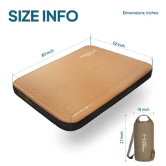 LOSTHORIZON Air & Foam mattress side-sleeper view highlights comfortable body contouring