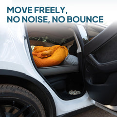 LOSTHORIZON silent and stable sleeping surface minimizes nighttime movement.