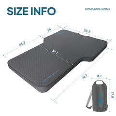 LostHorizon Tacoma mattress with pump demonstrates quick 4-minute inflation.