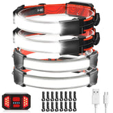 LoTanop rechargeable headlamp 4-pack front view for compact, versatile night use.