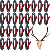 Lounsweer skull mount hanger deer red, sturdy iron for durable wall display of bones.