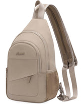 LOVEVOOK sling bag front view shows convertible carry for travel comfort