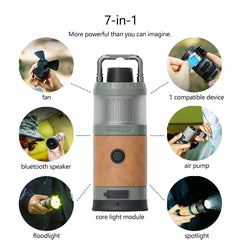 LOVORK lantern side view showing compact design for backpacking
