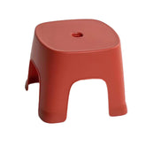 Lovskoo plastic mini stool front view demonstrates durable, thickened design for daily use.