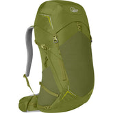 Lowe Alpine AirZone Trek 45:55L front view in Fern, ready for day hikes with quick access.