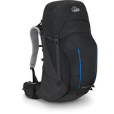 Lowe Alpine Cholatse backpack front view, rugged ripstop nylon and spacious main compartment for multi-day trips.